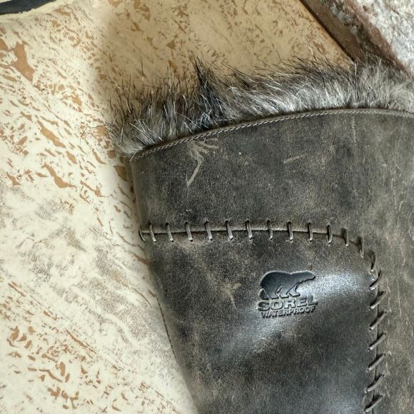 Sorel Cate the Great women’s lace up faux fur boots winter wear cozy outdoors - Picture 13 of 16